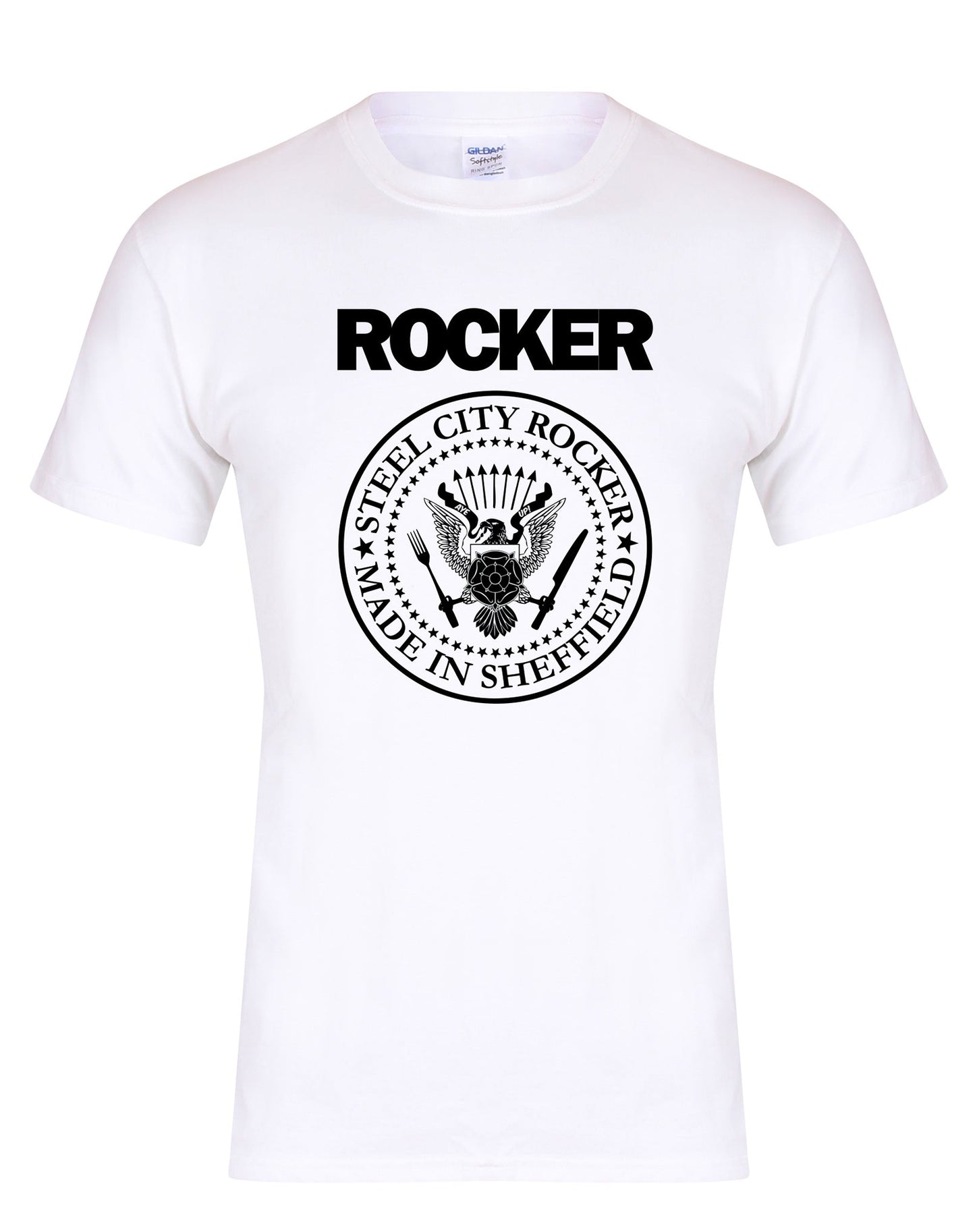 Steel City Rocker - Ramones design T-shirt - various colours - Dirty Stop Outs