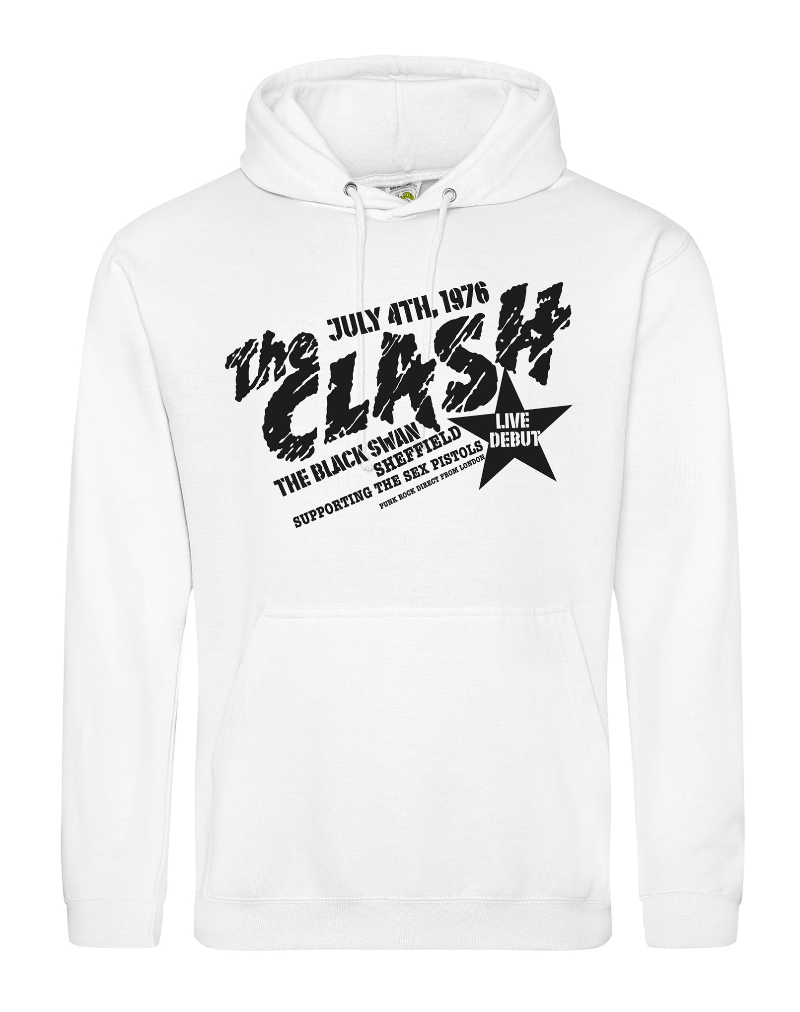 The Clash at the Black Swan - unisex fit hoodie - various colours - Dirty Stop Outs