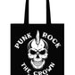 The Crown - punk rock - canvas tote bag - Dirty Stop Outs