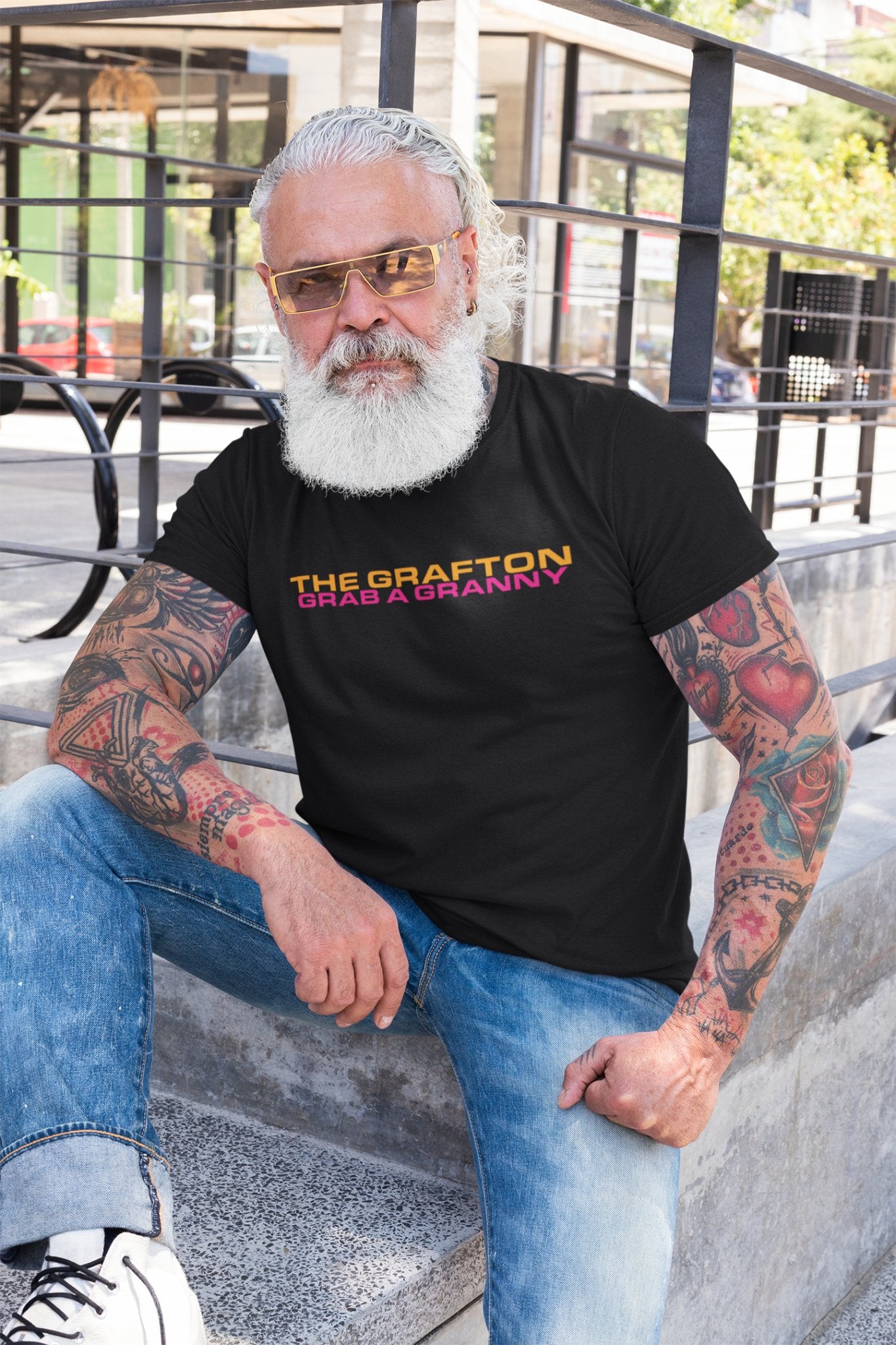 The Grafton - Grab A Granny - unisex fit T-shirt - various colours - Dirty Stop Outs