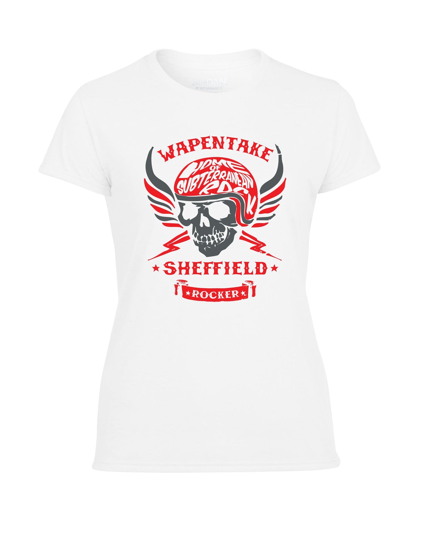 Wapentake biker skull ladies fit T-shirt - various colours - Dirty Stop Outs