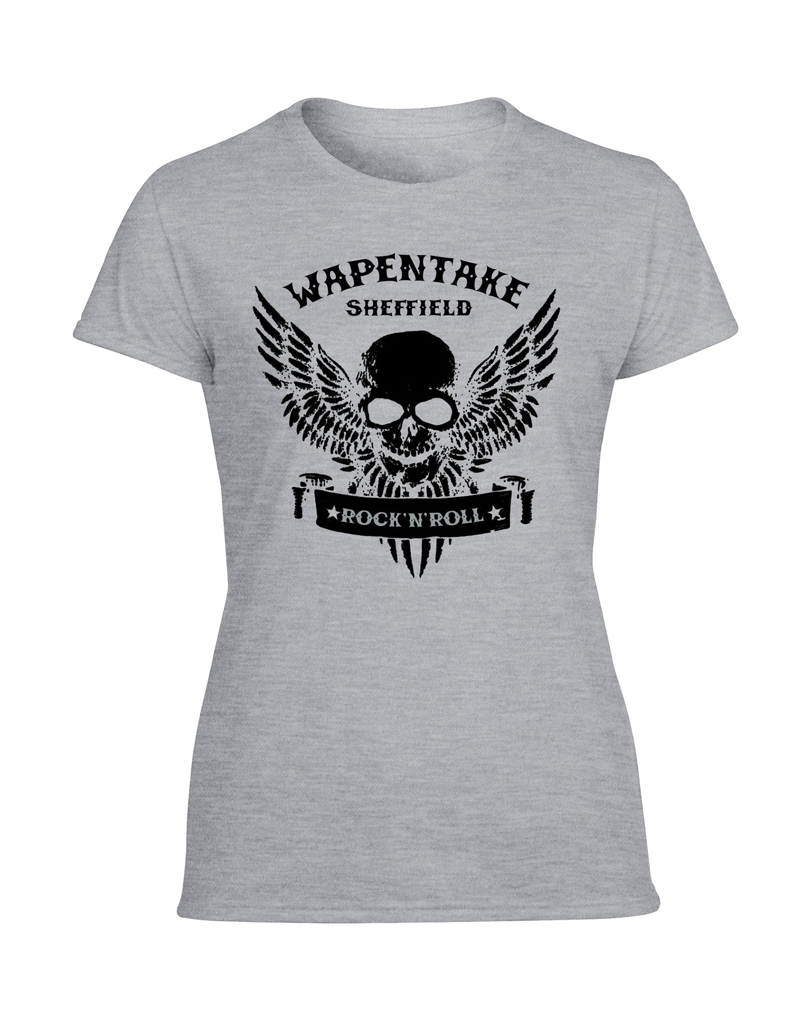 Wapentake skull/wings ladies fit T-shirt - various colours - Dirty Stop Outs