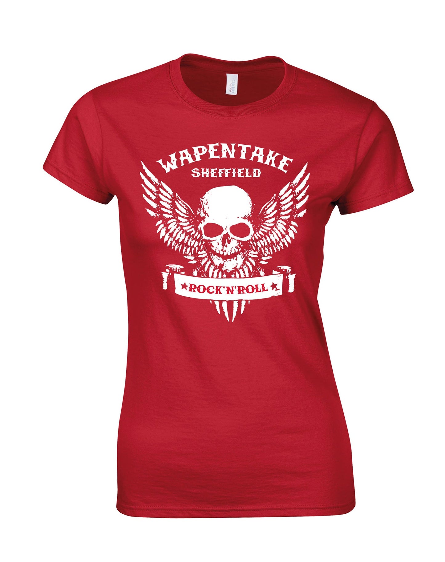 Wapentake skull/wings ladies fit T-shirt - various colours - Dirty Stop Outs