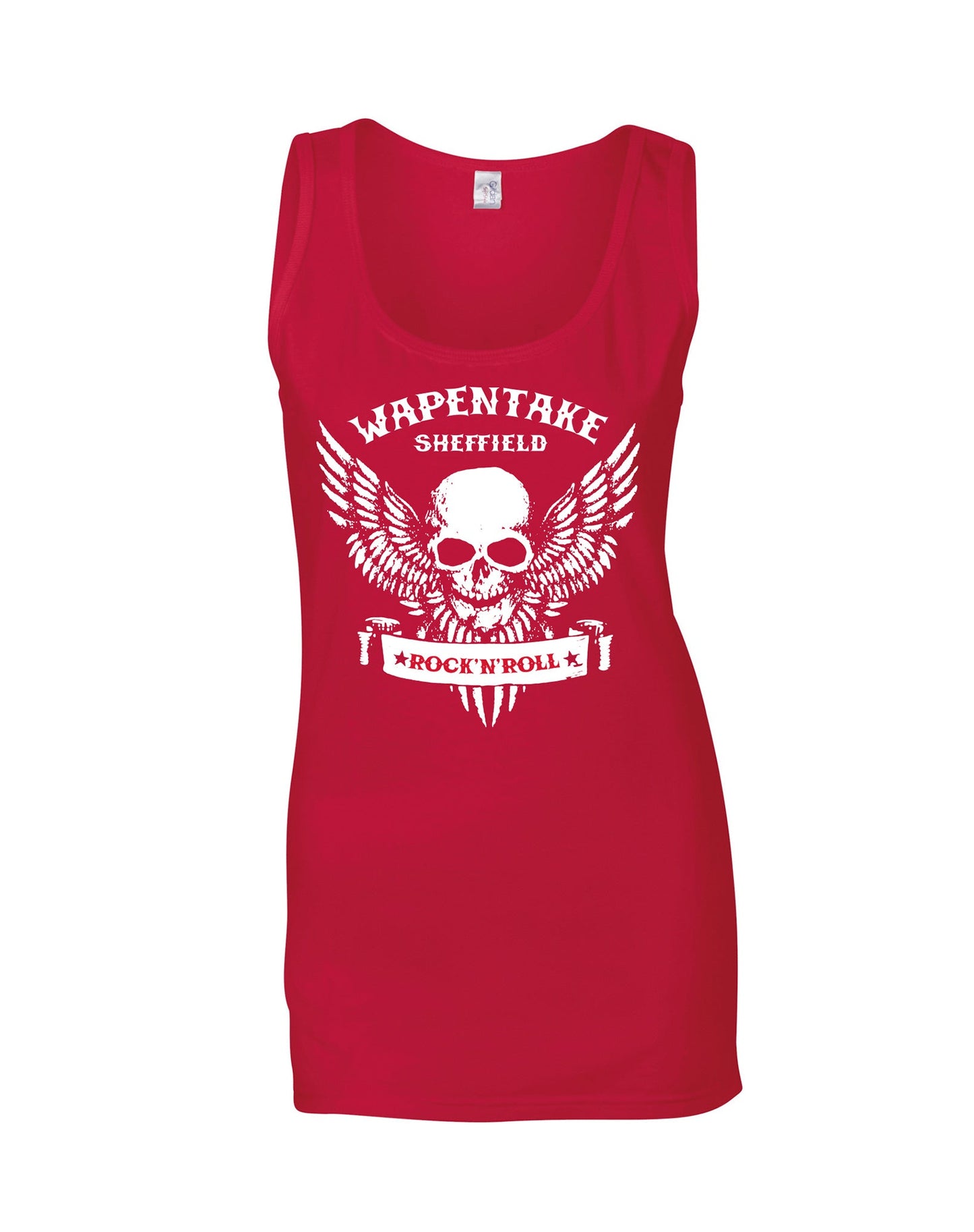Wapentake skull/wings ladies fit vest - various colours - Dirty Stop Outs
