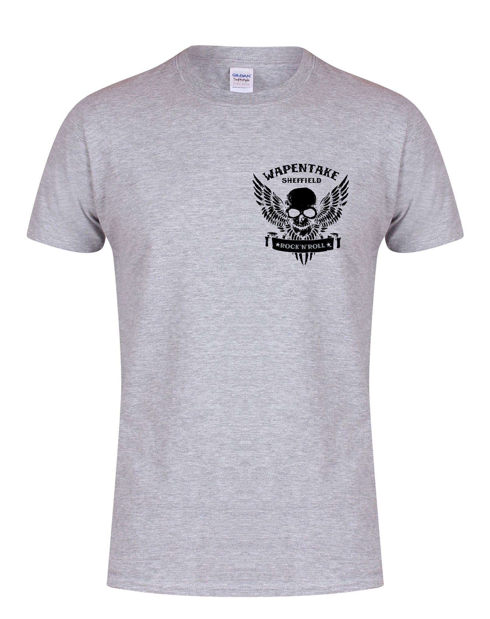 Wapentake small skull/wings unisex fit T-shirt - various colours - Dirty Stop Outs