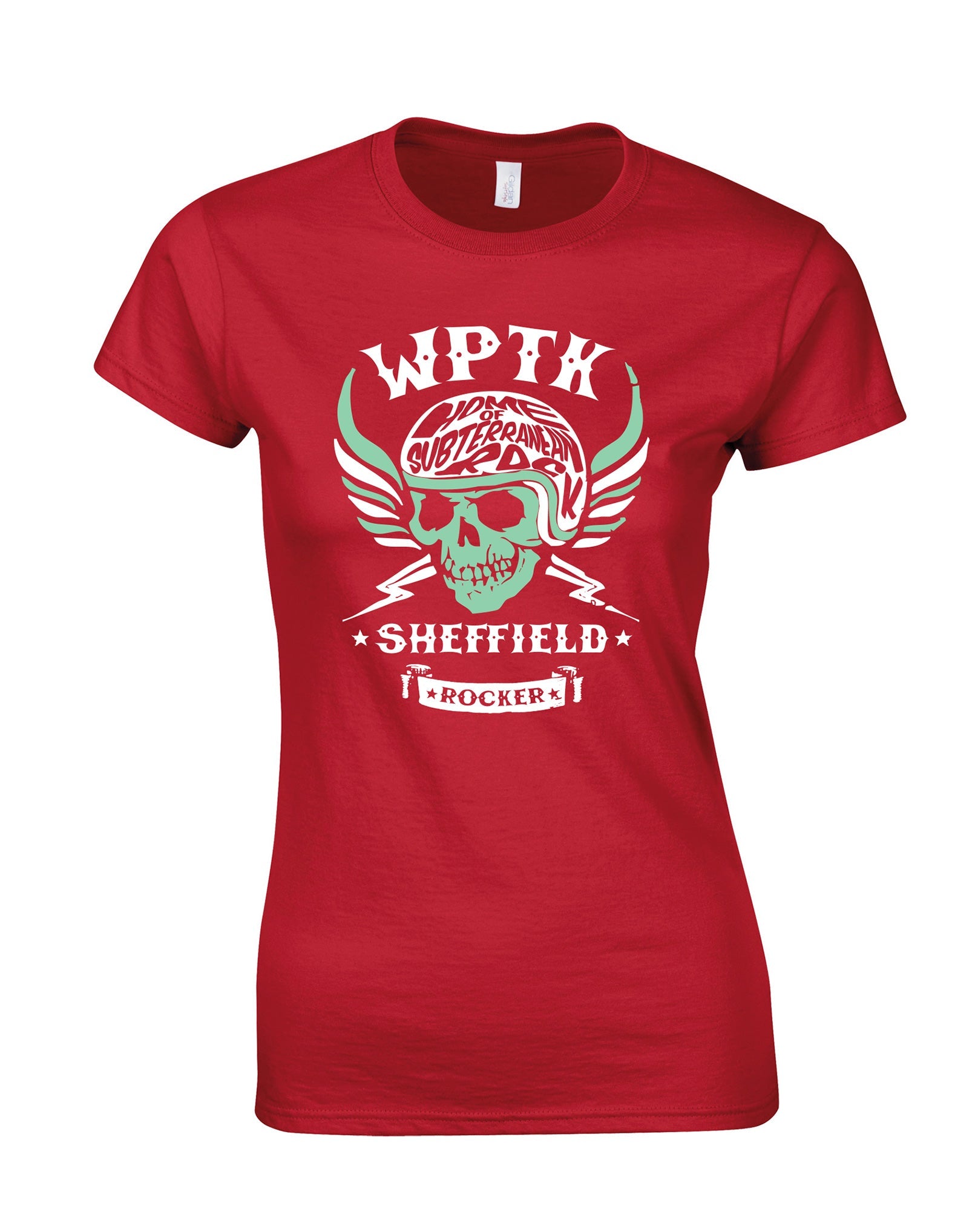 WPTK (Wapentake) biker skull ladies fit T-shirt - various colours - Dirty Stop Outs