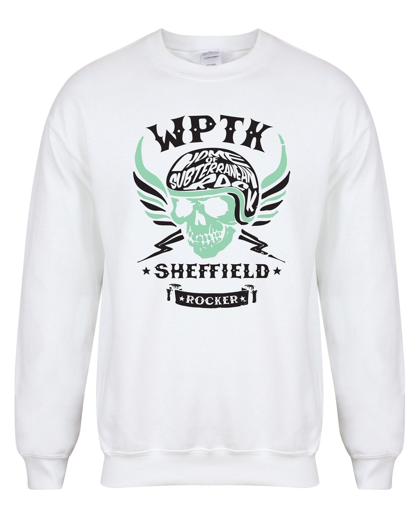 WPTK (Wapentake) biker skull unisex fit sweatshirt - various colours - Dirty Stop Outs