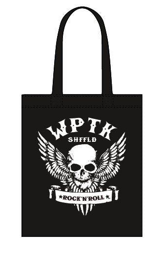 WPTK (Wapentake) skull/wings canvas tote bag - Dirty Stop Outs